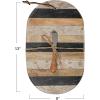 imageCreative CoOp Marble and Mango Wood Cheese Board Set with Knife Multicolor Medium Multi
