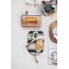 imageCreative CoOp Marble and Mango Wood Cheese Board Set with Knife Multicolor Medium Multi