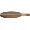 imageCreative CoOp Round Small Suar Wood Cutting Board with Handle Natural