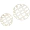 imageCreative CoOp S2 Stoneware Fruit w Reactive Glaze Basket White 2