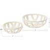 imageCreative CoOp S2 Stoneware Fruit w Reactive Glaze Basket White 2