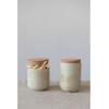 imageCreative CoOp Stoneware Cork Lid Reactive Glaze Jar 5quot L x 5quot W x 6quot H Greige