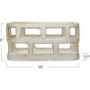 imageCreative CoOp Stoneware Food Storage Basket with Distressed Matte Finish White