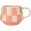 imageCreative CoOp Stoneware Mug Set with Checkered Patterns Multicolor Set of 4