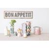 imageCreative CoOp Stoneware Mug Set with Checkered Patterns Multicolor Set of 4