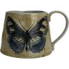 imageCreative CoOp Stoneware Mug Set with Insect and Bird Designs Multicolor Set of 4