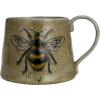 imageCreative CoOp Stoneware Mug Set with Insect and Bird Designs Multicolor Set of 4