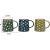 imageCreative CoOp Stoneware Mug with Dots Multicolor Set of 12