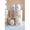 imageCreative CoOp Stoneware Mug with Wood Gift Box and Saying Set of 6