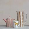 imageCreative CoOp Stoneware Painted Design and Strainer Multicolor Teapot Multi