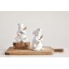 imageCreative CoOp White Bear Shaped Honey Pot with Lid ampamp Bamboo DipperRabbit