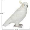 imageCreative CoOp White Ceramic Cockatoo Jar Yellow Medium