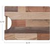 imageCreative CoOp Wood End Grain CheeseCutting Board with Handle Natural