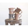 imageStoneware Mug with Reactive Glaze Finish Set of 4 ColorsEach one Will Vary
