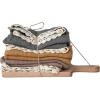 imageCreative CoOp Kitchen Cotton Tea Towels on a Mango Wood Board Multicolor Set of 3