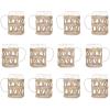imageCreative CoOp Round Glass Mug with Woven Sleeve Natural Set of 12