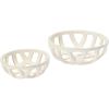 imageCreative CoOp S2 Stoneware Fruit w Reactive Glaze Basket White 2