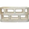 imageCreative CoOp Stoneware Food Storage Basket with Distressed Matte Finish White