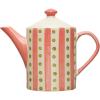 imageCreative CoOp Stoneware Painted Design and Strainer Multicolor Teapot Multi