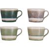 imageCreative CoOp Tall Stoneware Mug Set Multicolor Set of 4