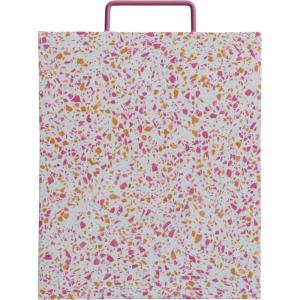 imageCreative CoOp Resin Terrazzo Cheese and Cutting Board with Handle Multicolor