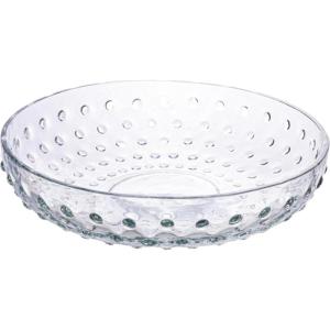 imageCreative CoOp Round Glass Hobnail Low Bowl Clear