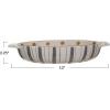 imageCreative CoOp 175 Quart Stoneware Oval Baking Dish with Dot Pattern Mustard and Grey