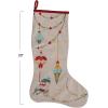 imageCreative CoOp 20quot H Cotton Printed Stocking wEmbroidery Multi Color