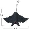 imageCreative CoOp 712quotL x 412quotH Handmade Wool Felt Bat Ornament Black