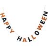 imageCreative CoOp 72quotL Handmade Wool Felt Banner quotHappy Halloweenquot Orange Color ampamp Black