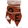 imageCreative CoOp 72quotL Handmade Wool Felt Pennant Banner quotHappy Halloweenquot Orange Color ampamp Black