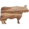 imageCreative CoOp Acacia Wood Cow Shaped CheeseCutting Board Natural