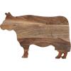 imageCreative CoOp Acacia Wood Cow Shaped CheeseCutting Board Natural