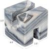 imageCreative CoOp Contemporary Marble Cookbook Stand WhiteGrey