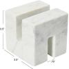 imageCreative CoOp Contemporary Marble Cookbook Stand WhiteWhite