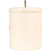 imageCreative CoOp DF2516 Oval Metal Lid Bread Box OffWhite