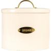 imageCreative CoOp DF2516 Oval Metal Lid Bread Box OffWhite
