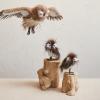 imageCreative CoOp Faux Fur and Feather Flying Owl Ornament Brown