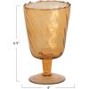 imageCreative CoOp Glass Stemmed VaseVotive Holder Amber Color