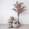 imageCreative CoOp Large Vintage Cotton Canvas Pumpkin with Mango Wood Stem Natural