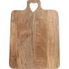 imageCreative CoOp Mango Wood CheeseCutting Board with Heart Shaped Handle Natural