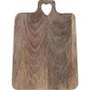 imageCreative CoOp Mango Wood CheeseCutting Board with Heart Shaped Handle Natural