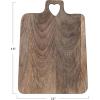 imageCreative CoOp Mango Wood CheeseCutting Board with Heart Shaped Handle Natural