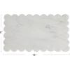 imageCreative CoOp Marble Cheese Board with Scalloped Edge White