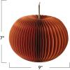 imageCreative CoOp Paper Folding Honeycomb Pumpkin with Twig Stem Orange