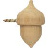 imageCreative CoOp Paulownia Wood Acorn Wall HookAccorn