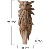 imageCreative CoOp Teakwood Owl Decor Natural