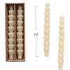 imageCreative CoOp Unscented Acorn Shaped Taper Candles in Box Ivory Set of 2