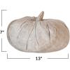 imageCreative CoOp Vintage Cotton Canvas Pumpkin with Mango Wood Stem Natural