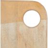 imageCreative CoOp Wide Mango Wood Rectangle Cheese and Cutting Board with Handle Whitewashed